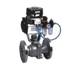 氣動調(diào)節(jié)球閥-氣動高溫球閥-法蘭調(diào)圖片