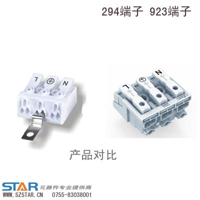 供應(yīng)WAGO294端子  LED燈快速接線端子臺(tái)-思大