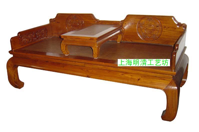 供應(yīng)上海廠家定做老榆木羅漢床、美式家具、紅木家具、古董家具