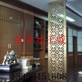 供應(yīng)酒店裝飾不銹鋼玫瑰金隔斷鏤空屏風(fēng)
