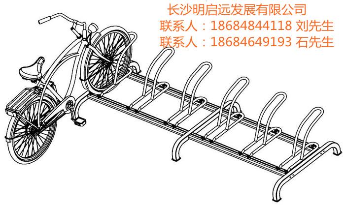 供应贵阳高低型卡位式自行车停车架电动车停放架