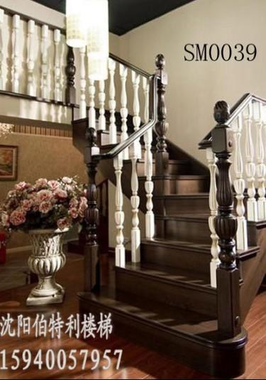 沈陽實木樓梯圖片