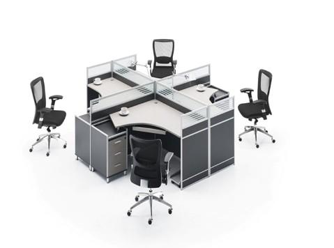 板式屏風(fēng)辦公桌圖片/板式屏風(fēng)辦公桌樣板圖 (2)