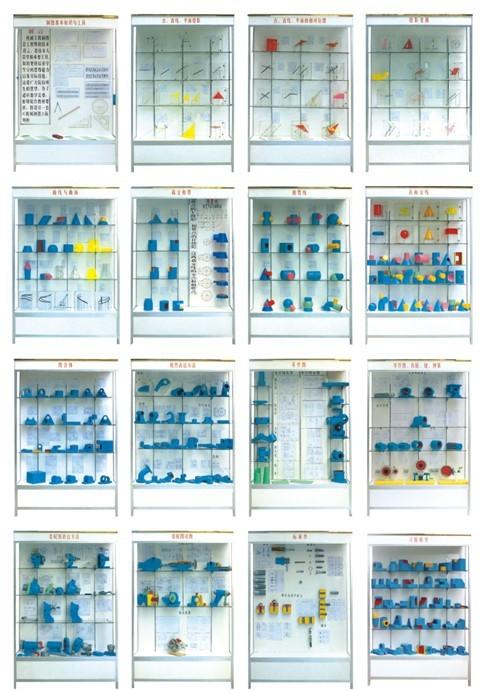 供应昆山深蓝宇机械制图示教陈列柜图片