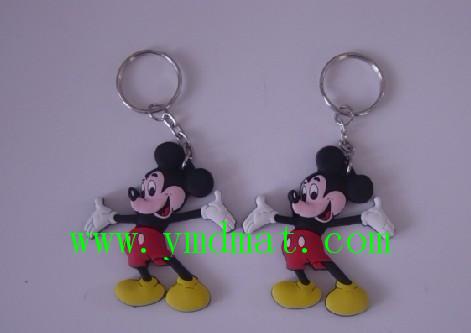 供應(yīng)精美pvc軟膠鑰匙扣，卡通pvc軟膠鑰匙扣