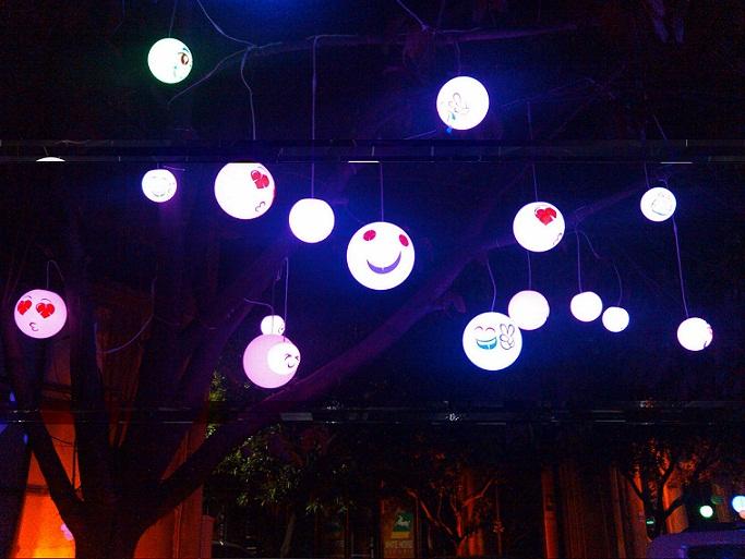 供應(yīng)溫州LED月亮球，慶典派對月亮球，酒吧懸掛16色夜光球