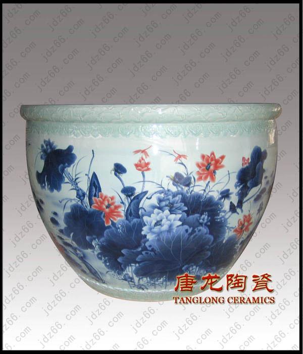 供應(yīng)陶瓷大缸 鎮(zhèn)宅用品大缸 手工陶瓷魚(yú)缸