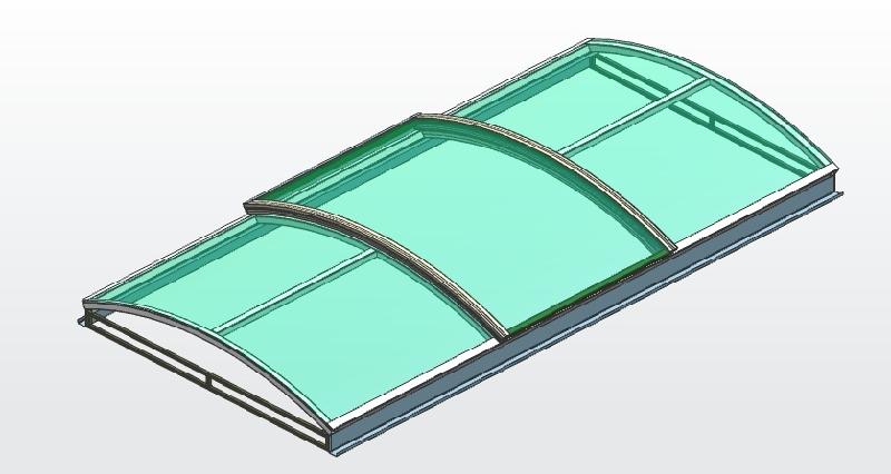 3000型圓拱上開式采光排煙天窗圖片