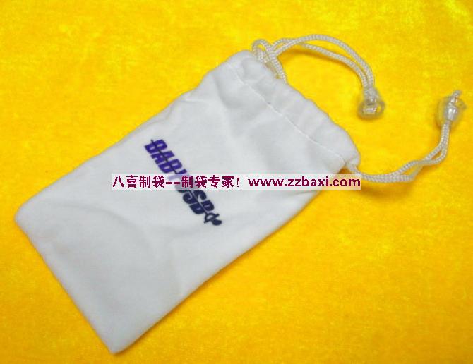 供應(yīng)定做絨布手機袋耳機袋禮品贈品袋