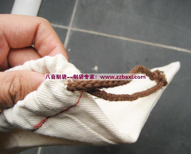 供應(yīng)棉布茶葉包裝袋-桔普茶束口袋定做