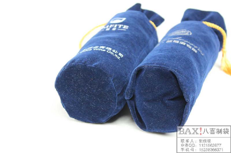供應(yīng)定做*酒包裝袋絨布束口禮品袋廠家直銷
