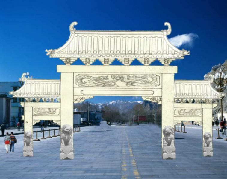 牌樓石牌坊圖片/牌樓石牌坊樣板圖 (3)