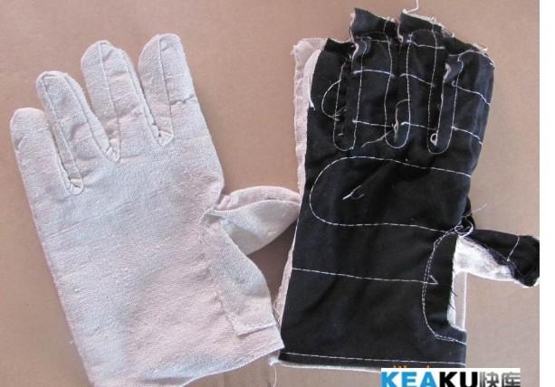 供應(yīng)江蘇帆布加皮皮手套廠家，揚(yáng)州帆布加皮皮手套供應(yīng)商