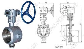 供应对焊式金属密封蝶阀D61H-6/64-100/1600图片