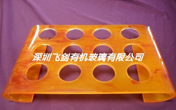 供應深圳酒水架亞克力酒水架飛劍亞克力/洋酒杯架，亞克力防震碎酒水座