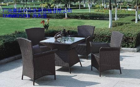 供應廣東戶外大型休息場所編藤套椅