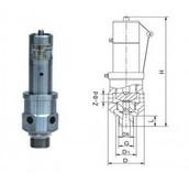 A28H弹簧全启式外螺纹安全阀