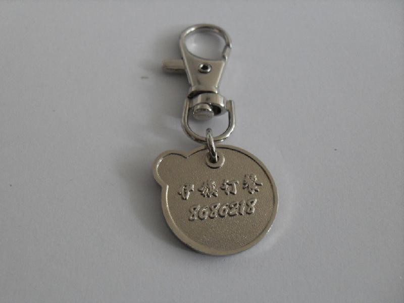 供應腐蝕鑰匙扣 鋅合金鑰匙扣 汽車中制作廠