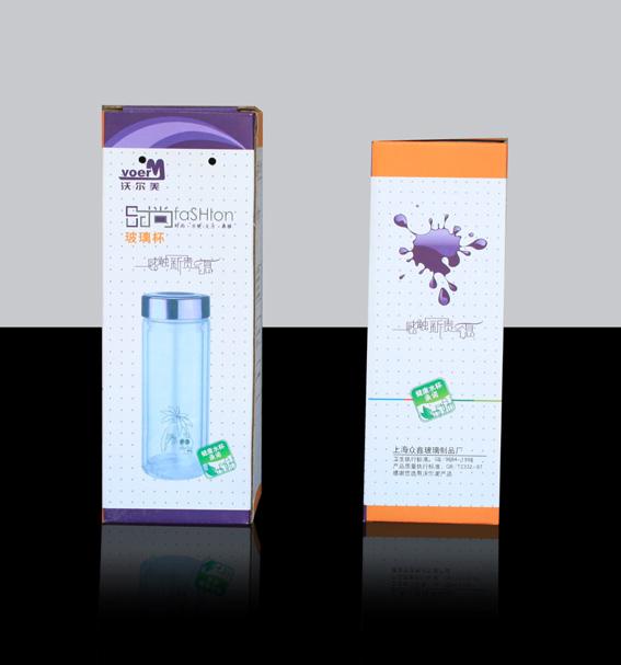 供應臨沂雙層玻璃杯彩盒包裝盒