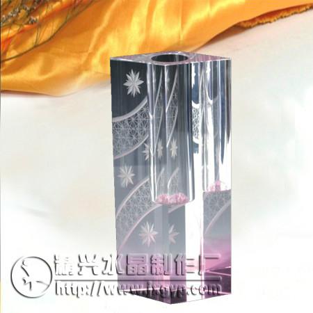 供應(yīng)廣州精興水晶花瓶水晶家庭擺設(shè)工藝