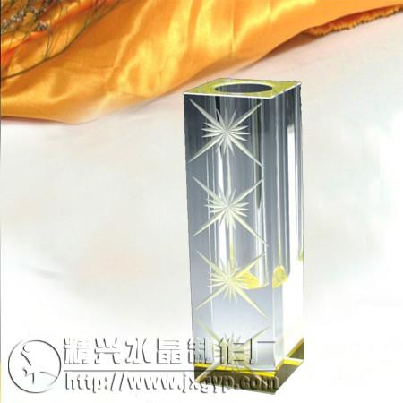 供應(yīng)廣州精興水晶花瓶水晶家庭擺設(shè)工藝