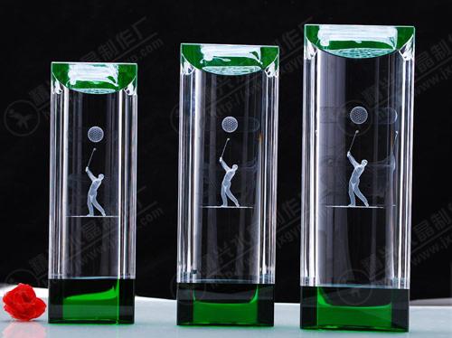 供應(yīng)磨砂水晶內(nèi)雕獎杯高爾夫球內(nèi)雕