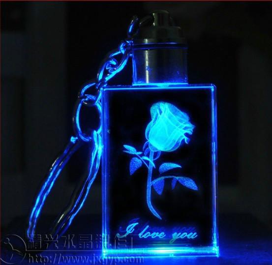 供應(yīng)水晶小紀(jì)念品鑰匙扣水晶蘋果