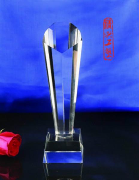 供應(yīng)*水晶廣州獎杯獎牌浦江水晶