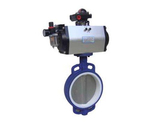 供應(yīng)D671F氣動四氟蝶閥