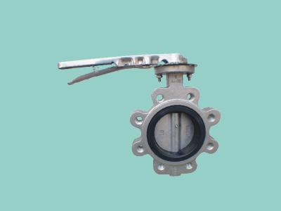 供應(yīng)D71F不銹鋼對夾四氟蝶閥