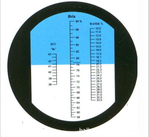 手持式蜂蜜计 折射仪 折光仪58-90 蜂蜜品质检测专用 波美度检测图片