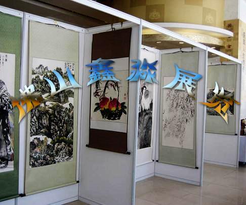 100正品八棱柱展板 掛畫雙面 折疊 活動宣傳展示架 鋁制展架