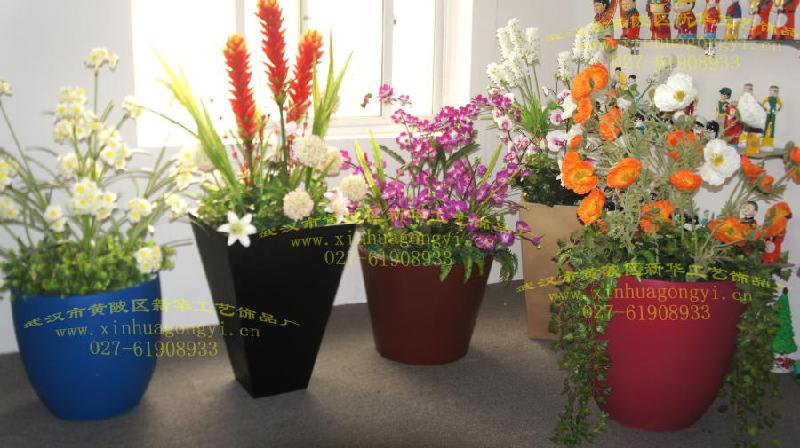 供應園林雕塑花盆樹脂纖維花盆