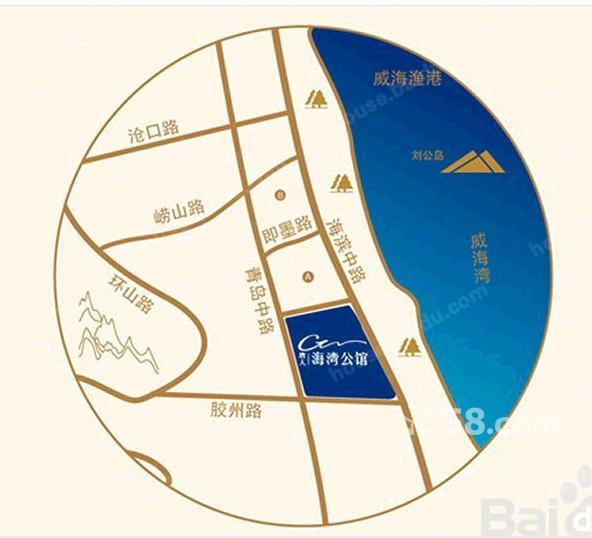 威海海濱公園唐人海灣公館精裝公寓5米挑高*發(fā)售