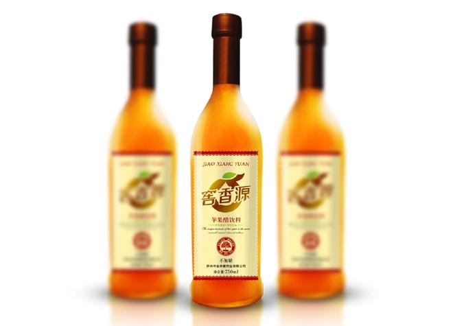 蘋果醋標簽設計圖片