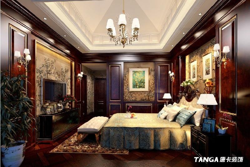 唐卡裝飾晉渝嶺海別墅裝修案例圖片