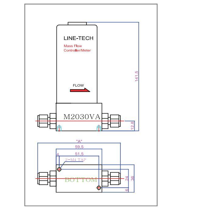 供應M2030VA氣體流量計熱式氣體質量流量計小流量氣體質量流量計