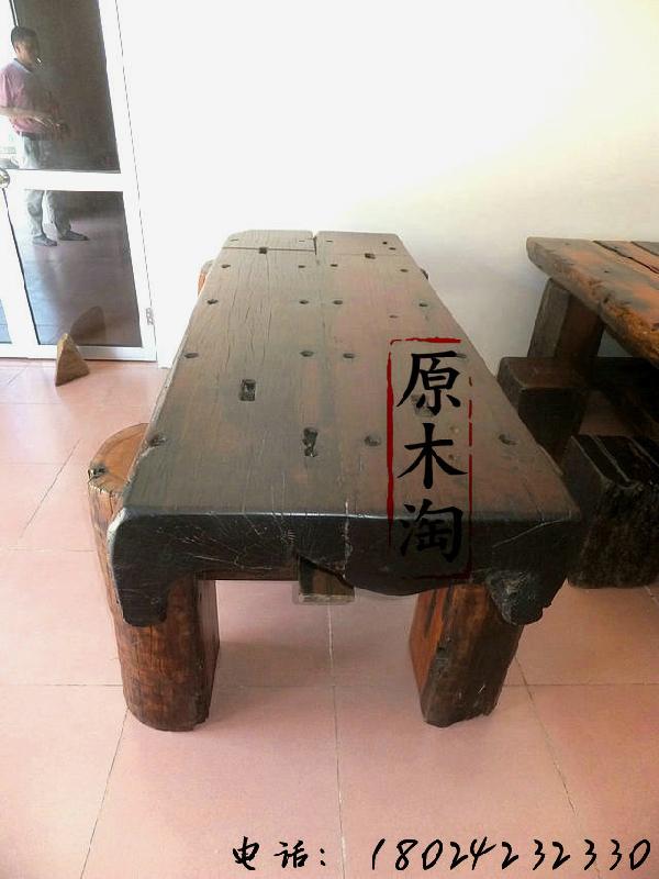 供應(yīng)老船木辦公桌茶桌型號(hào)B2351