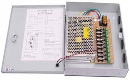 供應(yīng)廣西省12V10A9路電源箱批發(fā)供應(yīng)商
