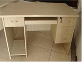 合肥單人位電腦桌_員工辦公桌_含鍵盤托活動柜