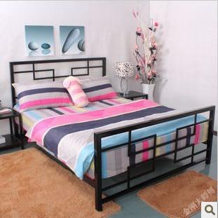 =JXS-029時尚臥室家具臥室家具定制注意什么，單層鐵藝床