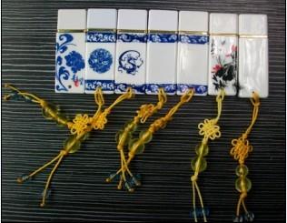 深圳*私模青花鑰匙扣U盤 青花瓷鑰匙扣U盤 花瓷U盤 青花瓶U盤