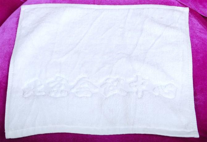 淮安毛巾 淮安毛巾廠家  純棉繡花小方巾 全棉白色酒店毛巾