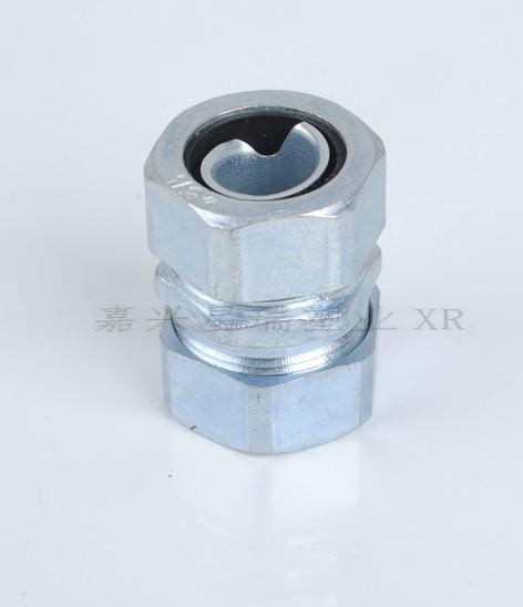 供應(yīng)卡簧自固式接頭自固式管接頭包塑管卡簧接頭鋅合金鍍鋅