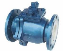 供應(yīng)上海*的Q41F46襯氟法蘭球閥批發(fā)