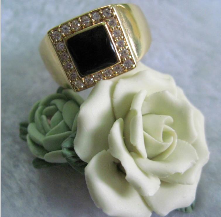 廣州時尚配飾批發(fā)鍍金鑲嵌水鉆戒指*低價