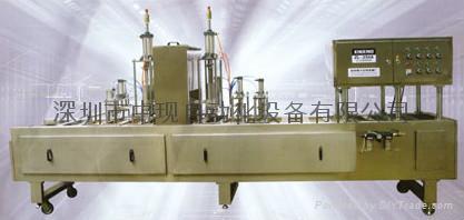 供應(yīng) 4頭全自動(dòng)活塞式灌裝旋蓋機(jī)