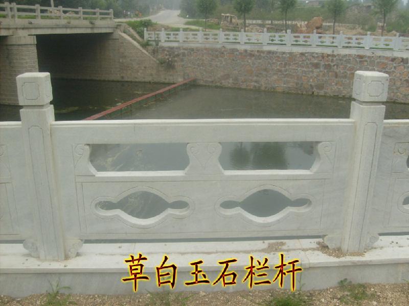 訂做草白玉石欄桿價格圖片