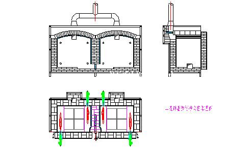 供應(yīng)二連體連通循環(huán)梭式窯