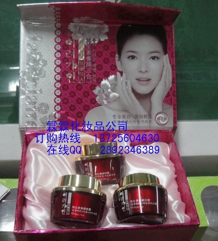 供應(yīng)玫麗佳人化妝品玫麗佳人再生素養(yǎng)顏美白三合一套裝158元/套